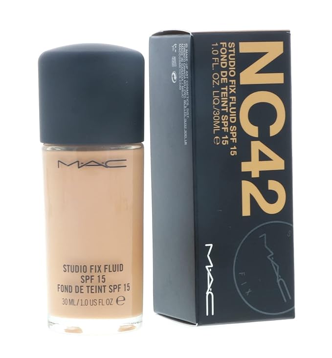 MAC Studio Fix Fluid Foundation SPF5, NC42, 1 Count, 1 Ounce-VivaGrace Women