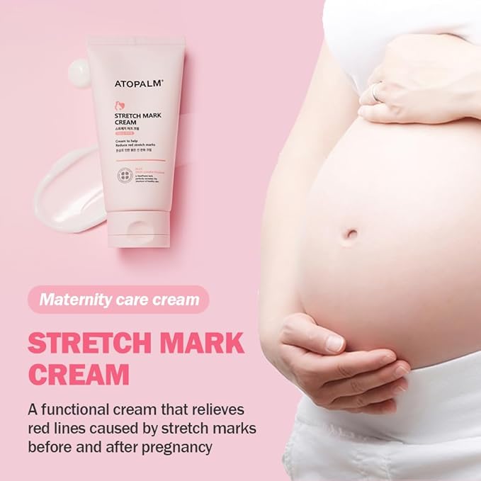 ATOPALM Maternity Care Stretch Mark Cream, 150ml 5 Fl Oz, Canola Oil Postpartum Skin Care| Pregnancy Red Lines Relief | Skin Swelling Elasticity Improvement| Gentle Body Moisturizing | Kbeauty-VivaGrace Women