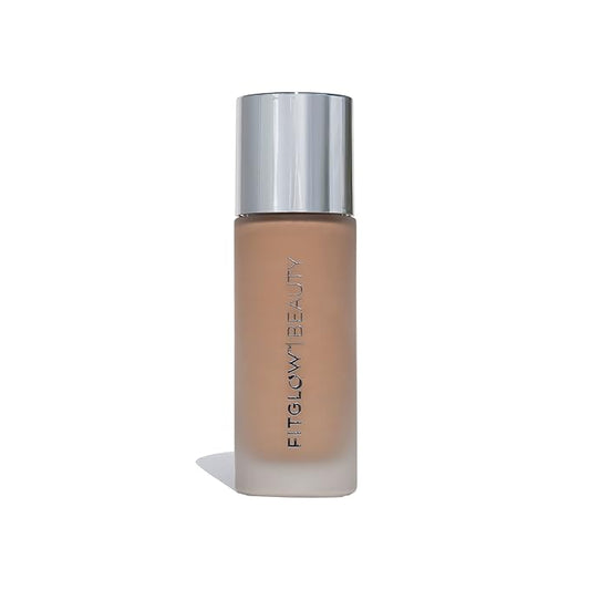 Fitglow Beauty - Natural Foundation+ Photo-Filtering Foundation | Vegan, Woman-Owned Clean Beauty (F4.5 - Tan Neutral, Soft Olive Undertones)-VivaGrace Women