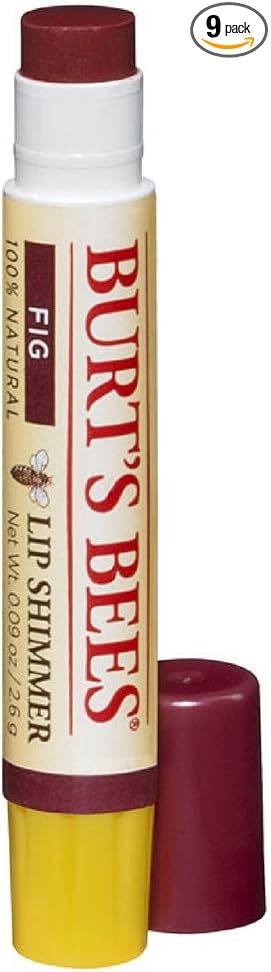 Burt's Bees Lip Shimmer, Fig 0.09 oz (Pack Of 9)-VivaGrace Women