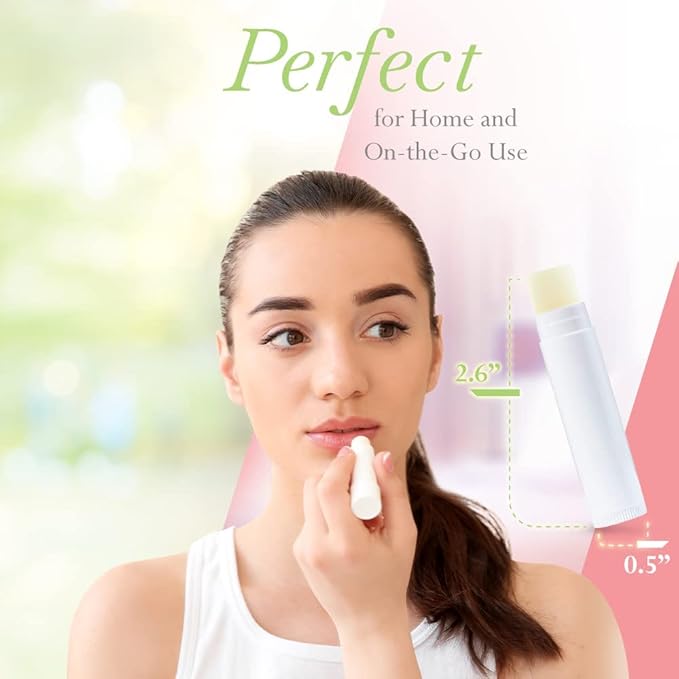 Lip Balm Bulk Unlabeled - Made in USA 150 Pack Cherry Bulk Chapstick - Natural Ingredients Vitamin E Shea Butter - Custom Chapstick Bulk For Party & Wedding Favors-VivaGrace Women