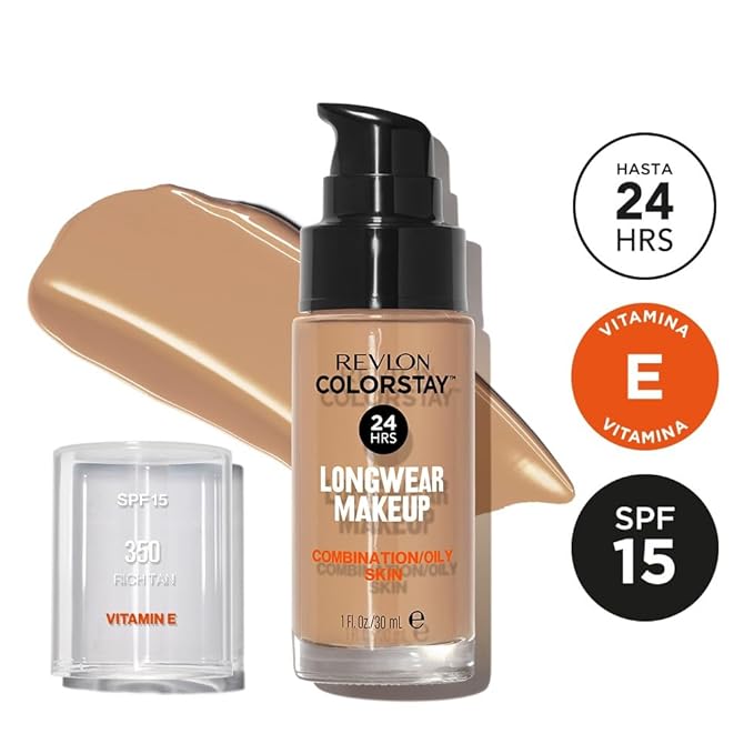 Revlon Colorstay Make Up Combination Oily Skin 350 Rich Tan 30ml-VivaGrace Women