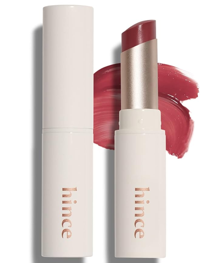 HINCE Mood Enhancer Lip Glow, Moisturizing Lip Balm with Shea Butter & Sweet Almond, Non-Sticky and Long-lasting Tinted Lip Tint with Buttery Balm Texture for Neutral Color 0.2oz. (1, DEAR ROSE, 02)-VivaGrace Women