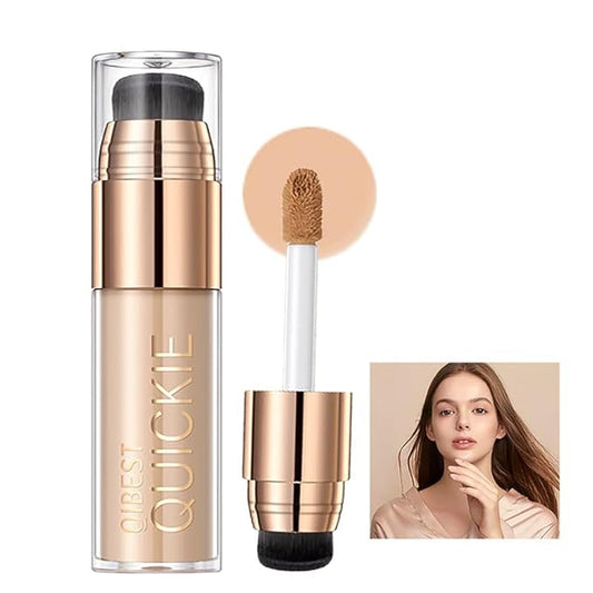 Stay Matte Liquid Foundation Concealer, Silky, Mist, Moisturizing, Long-Wear Liquid Makeup, Sheer To Full Coverage for A Hydrated, Natural Nude Looking Glow & Luminous, Dewy Finish On All Skin Types (#02)-VivaGrace Women