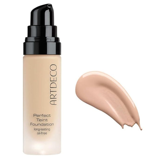 ARTDECO Perfect Teint Foundation - Soft Vanilla N°12 - Lightweight Liquid Formula - Medium to Full Coverage - Without Mask-Like Effect - Conceals Imperfections - Vegan Makeup - Hyaluron - 0.67 Fl Oz-VivaGrace Women