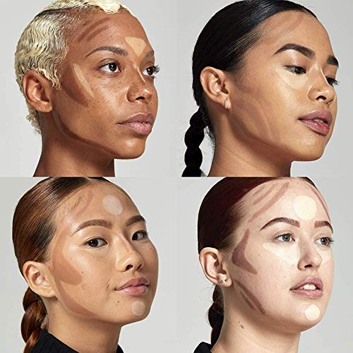 2023 Upgrade Contour Stick, 2 Colors Double-end Contour Highlighter Stick Contour Stick Face Highlighter Contour Makeup Contouring Sticks Cream Concealer (Lotus, Light Brown)-VivaGrace Women