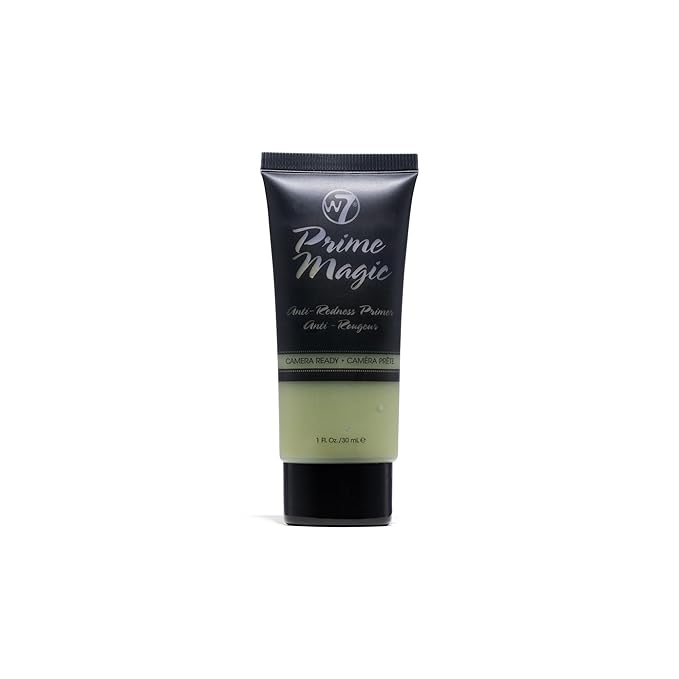 W7 Prime Magic Anti-Redness Face Primer - Green Color Correcting Face Priming Formula - Vegan Makeup-VivaGrace Women