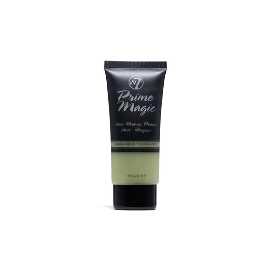 W7 Prime Magic Anti-Redness Face Primer - Green Color Correcting Face Priming Formula - Vegan Makeup-VivaGrace Women
