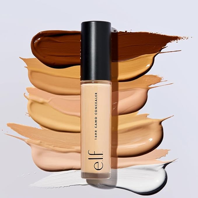 e.l.f. 16HR Camo Concealer, Full Coverage & Highly Pigmented, Matte Finish, Tan Neutral, 0.203 Fl Oz (6mL)-VivaGrace Women