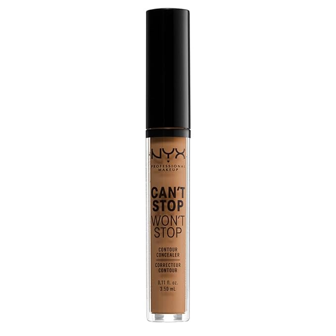 NYX PROFESSIONAL MAKEUP Can't Stop Won't Stop Contour Concealer, 24h Full Coverage Matte Finish - Warm Honey-VivaGrace Women