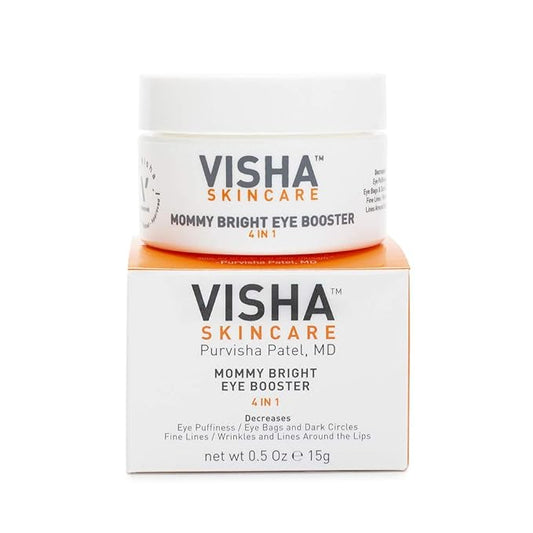 Skincare Mommy Bright Eye Booster 4 in 1 Cream for Dark Circles and Puffiness Under Eyes, Fine Lines and Wrinkles Eye Cream, Safe to Use During Pregnancy and Nursing 0.5oz-VivaGrace Women
