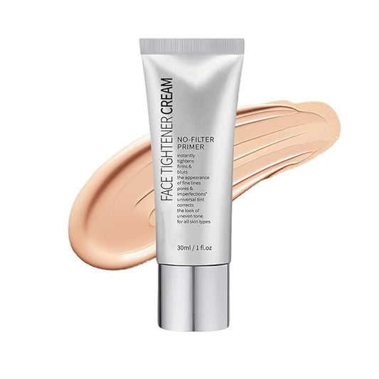 Face Tightener No-Filter Primer,Instant Face Tightener No-Filter Primer,Face Blurring Primer for Face Before Makeup,Skin Tightening Cream for Face for All Skin Types（1PCS)-VivaGrace Women