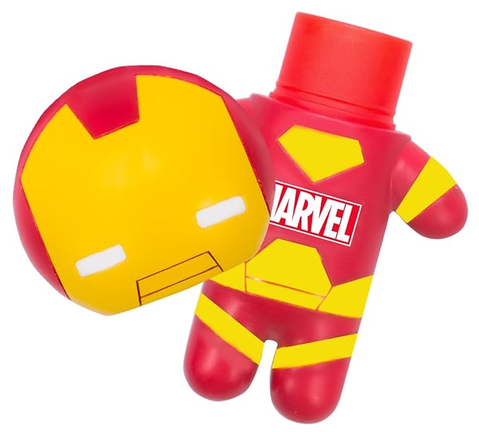Lip Smacker Marvel Iron Man Keychain Lip Balm & Lippy Pals Bunny Rabbit Carrot Cake Lip Balm Bundle-VivaGrace Women