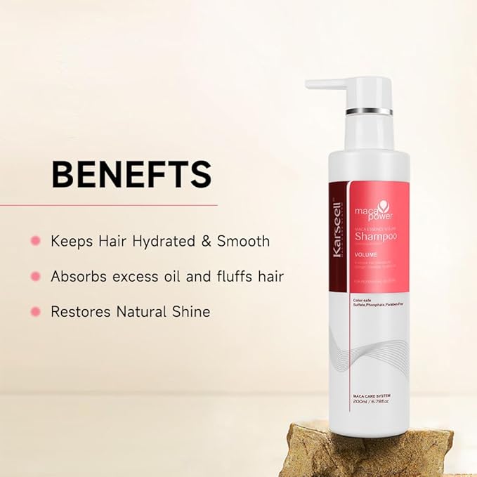 Karseell Volume Shampoo, Lightweight Volume Shampoo For Fine Hair, Adding volume to flat hair 200ml-VivaGrace Women