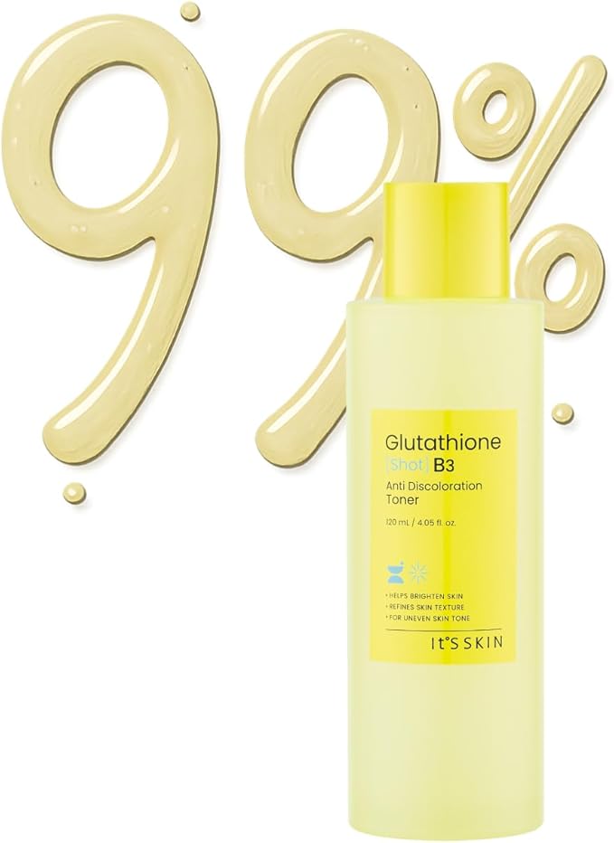 It'S SKIN Glutathione Shot B3 Toner 4.05 Fl Oz, 99% Pure Glutathione, Deep Hydration & Skin Texture Care, Fast-Absorbing for Daily Toner, Korean Skincare-VivaGrace Women