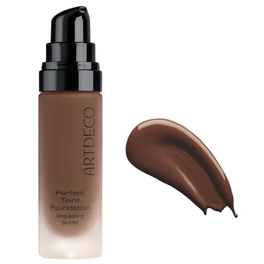 ARTDECO Perfect Teint Foundation - Neutral Deep Truffle - Lightweight Liquid Formula - Medium-Full Coverage - Without Mask-Like Effect - Conceals Imperfections - Vegan Makeup - Hyaluron - 0.67 Fl Oz-VivaGrace Women
