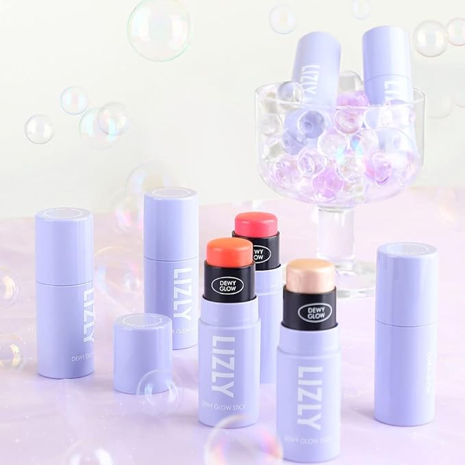 Vegan Blush Stick Multi Balm Cheek Stick Korean Make Up Dewy Glow Balm Stick sonrojo (03 Luminous)-VivaGrace Women