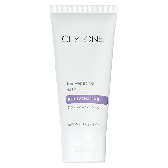 Glytone Rejuvenating Mask - 3% Pure Glycolic Acid, Lactic Acid, Vitamin C & Collagen - Purify & Exfoliate - For All Skin Types - Fragrance-Free - 3 fl. oz.-VivaGrace Women