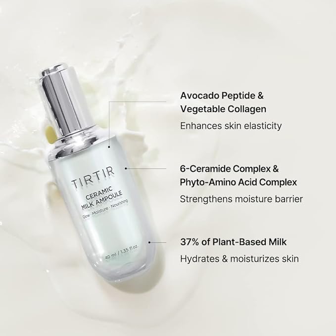 TIRTIR Ceramic Milk Ampoule (1.35 Fl Oz)-VivaGrace Women
