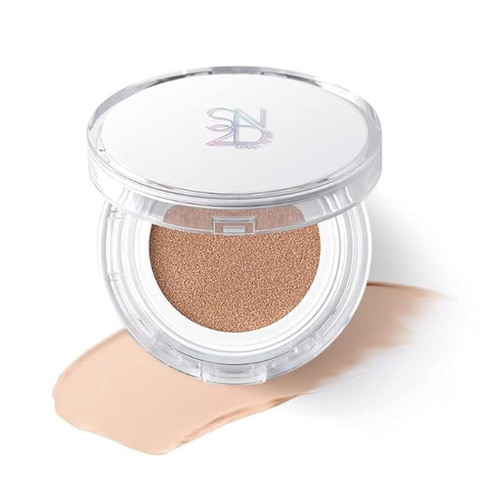 S2ND Zero Fit Matte Cushion Natural Coverage Foundation Air Cushion, Long-Lasting Hydrating Compact (#Pure Light (#17~19))-VivaGrace Women