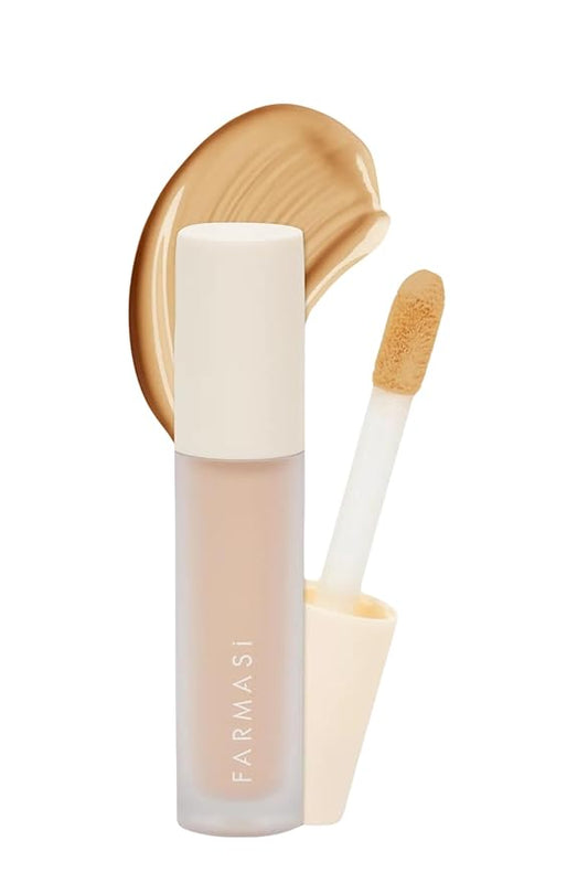 FARMASI Vfx Pro Liquid Concealer Makeup, All-in-one Full Coverage, Highly Pigmented Concealer for All Skin Type, Hide Shadows & Imperfections, Enhance Skin Fullness Foundation Concealer 0,24 Fl Oz N08-VivaGrace Women
