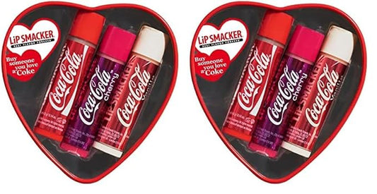 Lip Smacker Valentine's Day Collection Coca-Cola Lip Balm Tin (Pack of 2)-VivaGrace Women