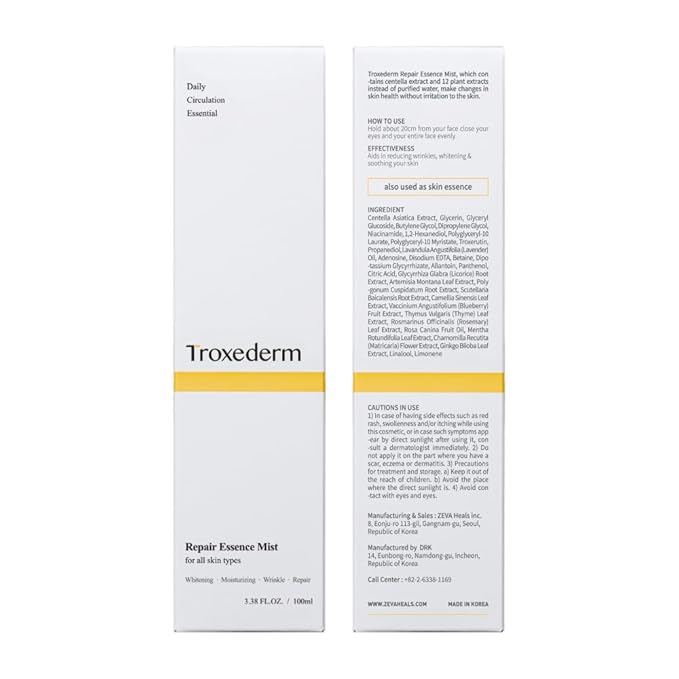 Repair Essence Mist - Hydrating Face Mist for Redness & Blemish-Free, Glowing Skin - with CICA Extract, Niacinamide & Adenosine - Moisturizing & Cooling Face Spray-VivaGrace Women