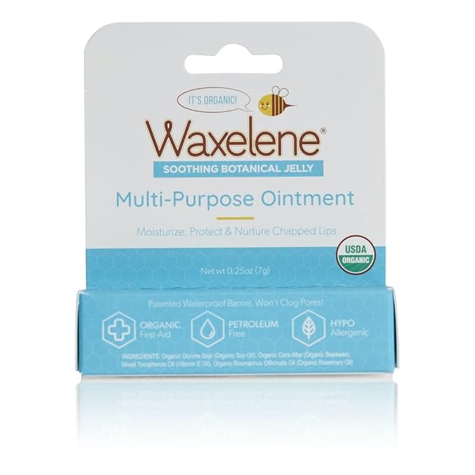 Waxelene Multi-Purpose Ointment, Organic, Lip Tube, Single-VivaGrace Women