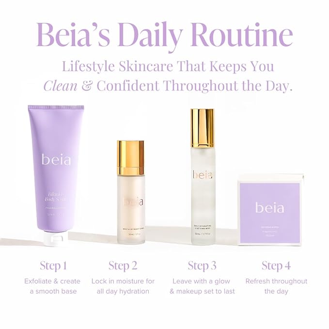 Beia Bikini & Body Scrub - Gentle Exfoliating Body Scrub with Glycolic Acid & Rice Extract - Fights Ingrown Hairs KP Bumps & Dry Skin - Hydrating & Soothing for Sensitive Skin 7.6 Oz-VivaGrace Women