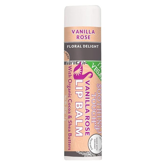 Soothing Touch, Vanilla Rose Organic, Vegan Lip Balm, .25 oz-VivaGrace Women