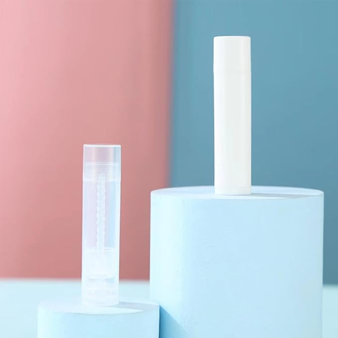 50 Lip Balm Container Kit with Filling Tray and Spatula, Round Tube Refillable Empty Tube 3 Colors, 0.15 oz, BPA Free, for DIY Homemade Lipstick Lipstick (50 black kits,)-VivaGrace Women