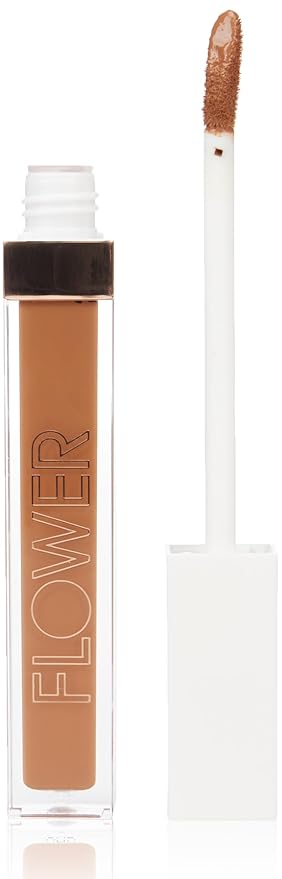FLOWER BEAUTY By Drew Barrymore Light Illusion Full Coverage Concealer - Diffuse Dark Under Eye Circles + Blurs Blemishes - Weightless Formula + Crease Proof Makeup (Mocha)-VivaGrace Women