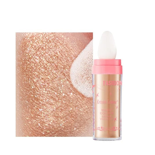 AKARY Shimmer Highlighter Powder, Fairy Polvo De Hadas Highlighter Powder & Blush Stick, Instant Glow Luminizer Duo, Glitter Body Face Hair High Gloss Stick, Sparkle Smudge-Proof Highlighter Stick Party Makeup (C-#03)-VivaGrace Women