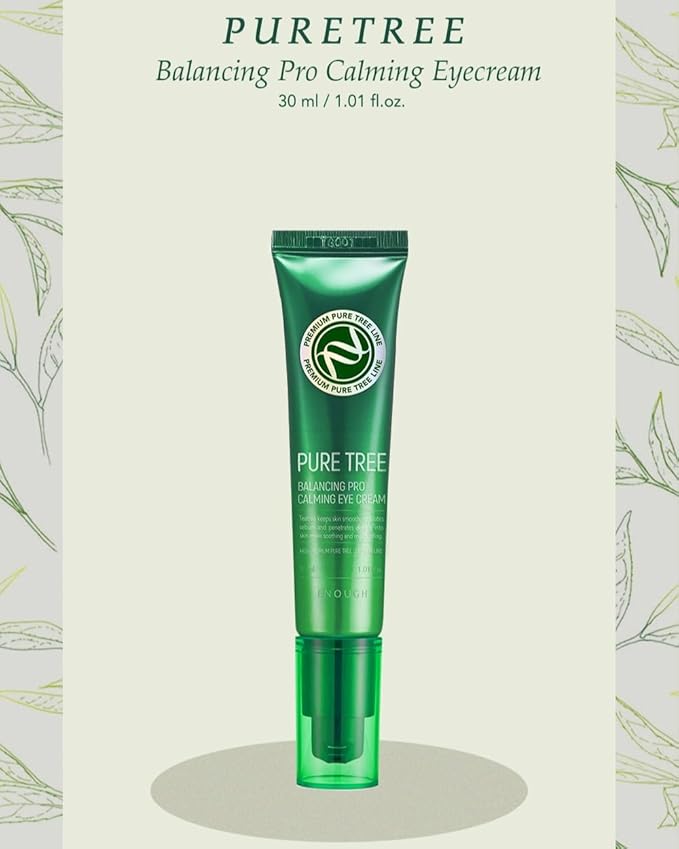 Enough Pure Tree Balancing Pro Calming Eye Cream - Soothes and Hydrates, 1.01 fl oz (30ml)-VivaGrace Women