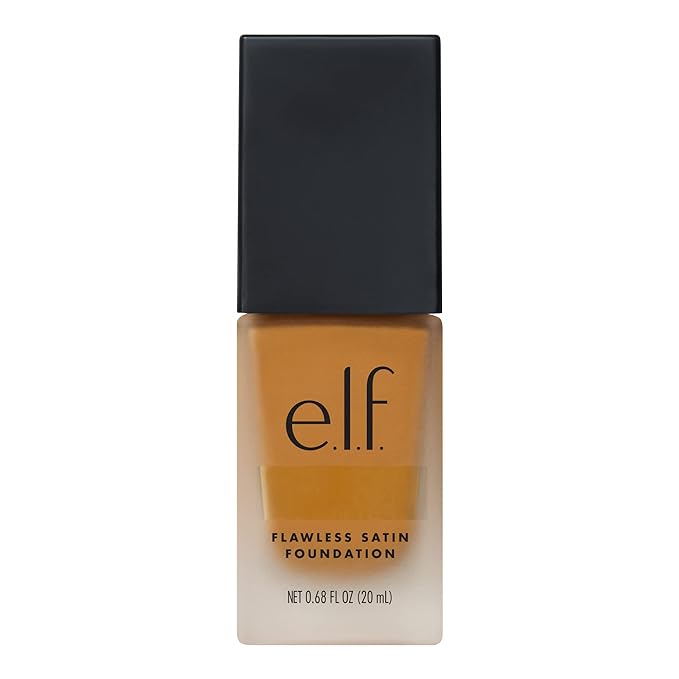 e.l.f. Flawless Finish Foundation, Lightweight & Medium Coverage, Semi-Matte Finish, Suede, 0.68 Fl Oz (20mL)-VivaGrace Women