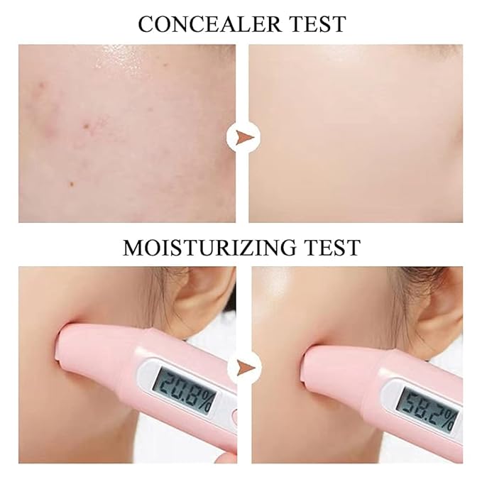 Air Cushion CC Cream Mushroom Head Cushion Foundation, BB Cream Face Makeup for Mature Skin Moisturizing Concealer Brighten Long-Lasting, Even Skin Tone for All Skin Types (Buff Beige)-VivaGrace Women