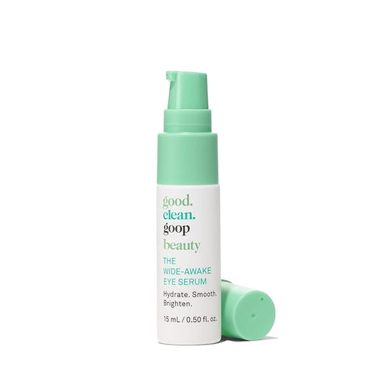 good.clean.goop beauty The Wide-Awake Eye Serum | Gel Serum to Reduce Fine Lines | Peptides, Astaxanthin & Reishi Mushroom Extract | Caffeine Eye Serum for Puffy Eyes & Dark Circles | Vegan | 0.5 oz-VivaGrace Women