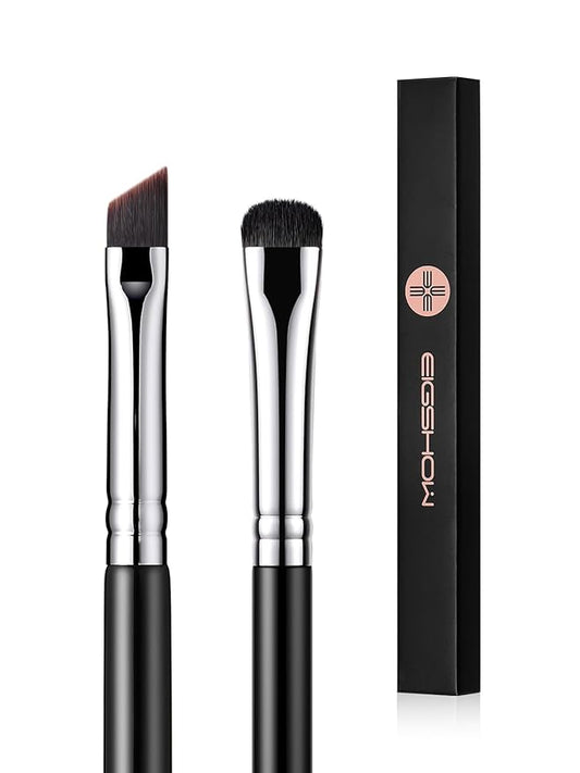 EIGSHOW Angled Eyeliner Brush & Eyeshadow Brush, High-End Precision Gel Liner and Short Smudge Brushes for Cat Eye, Winged Liner (E835&E806)-VivaGrace Women