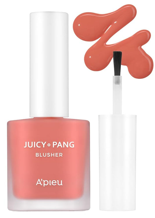 A'PIEU JUICY-PANG WATER BLUSHER (CR01 - Peach) Korean Liquid Blush For Cheeks K Beauty Makeup-VivaGrace Women