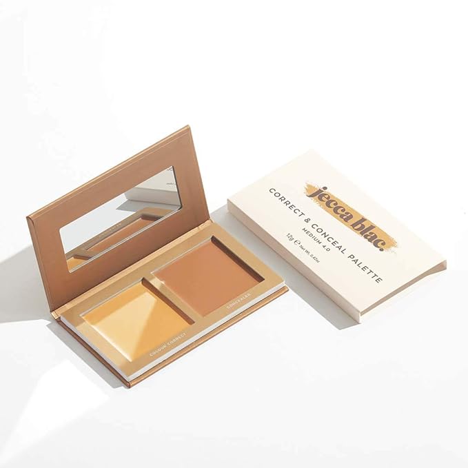 Jecca Blac Correct and Conceal Medium Coverage Palette, Lightweight Long Lasting Formula, Medium To Full Coverage, Gender Neutral and LGBTIQA+ Inclusive Make Up, Medium 4.0, 12g-VivaGrace Women