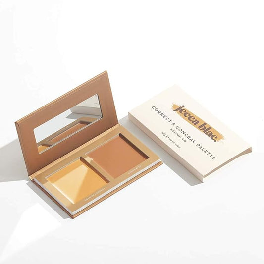 Jecca Blac Correct and Conceal Medium Coverage Palette, Lightweight Long Lasting Formula, Medium To Full Coverage, Gender Neutral and LGBTIQA+ Inclusive Make Up, Medium 4.0, 12g-VivaGrace Women