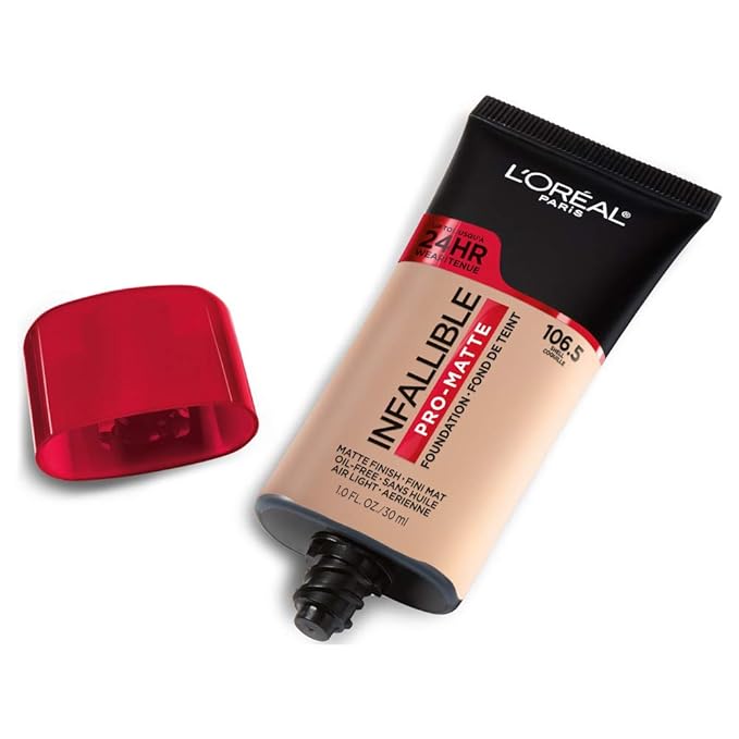 L'Oreal Paris Cosmetics Makeup Infallible Pro-Matte Liquid Longwear Foundation, Shell, 1 fl oz.-VivaGrace Women