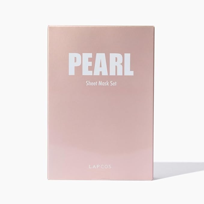 LAPCOS Pearl Sheet Mask, Daily Face Mask with Probiotics to Clarify Skin, Korean Beauty Favorite, 5-Pack-VivaGrace Women