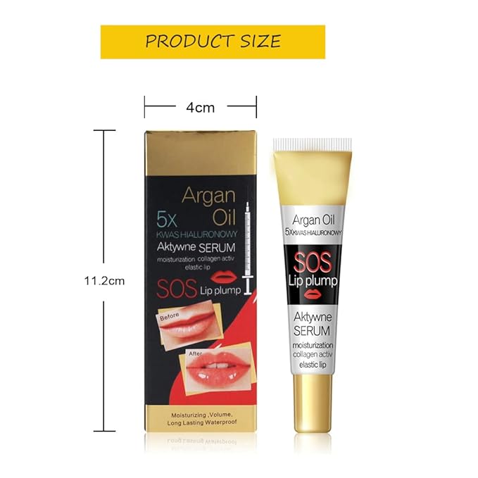 GL-Turelifes Lip Plumper Lip Gloss, Lip Maximizer Plumper Lip Extreme Volume, Heathly Enhancer Hydrated Lips, Moisturize, Refine Dryness Wrinkles Enhances Plump Gloss-VivaGrace Women