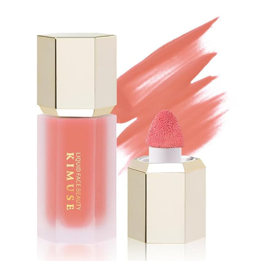 KIMUSE Soft Cream Blush Makeup, Liquid Blush for Cheeks, Weightless, Long-Wearing, Smudge Proof, Natural-Looking, Dewy Finish-VivaGrace Women
