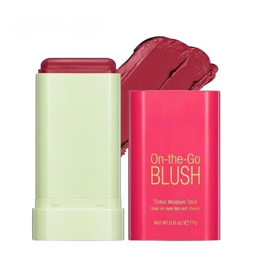 Blush Rare Beauty Liquid Blush Cream Blush Stick For Cheeks Natural Blendable Powder Blusher Stick On The Go Blush Brushes For Makeup Cheeks,Natural Waterproof, Long Lasting (red)-VivaGrace Women