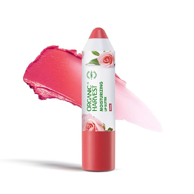 Moisturizing Lip Butter: Rose | Tinted Lip Butter for Women, Men & Kids | Best Organic Lip Balm | 100% American Certified Organic | 4gm-VivaGrace Women