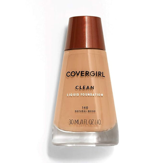 COVERGIRL, Clean Makeup Foundation, Natural Beige, 1 oz, 1 Count (packaging may vary)-VivaGrace Women