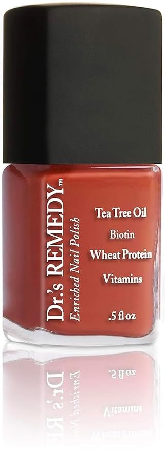 Dr’s Remedy Enriched Nail Polish: Non Toxic, All Natural, and Organic - Doctor Formulated: Strengthens, Restores, Heals, and Protects '24-Free' - ALTRUISTIC Auburn