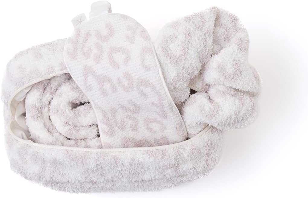 Barefoot Dreams In The Wild Eye Mask, Scrunchie, Socks Set Cream/Stone One Size-VivaGrace Women